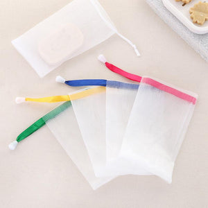 1/5Pcs Handmade Soap Foaming Net Nylon Foaming Net Cleansing Shower Soap Foaming Net Hanging Bubble Mesh Bag Facial Cleanser