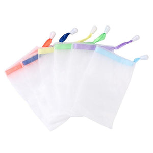 1/5Pcs Handmade Soap Foaming Net Nylon Foaming Net Cleansing Shower Soap Foaming Net Hanging Bubble Mesh Bag Facial Cleanser