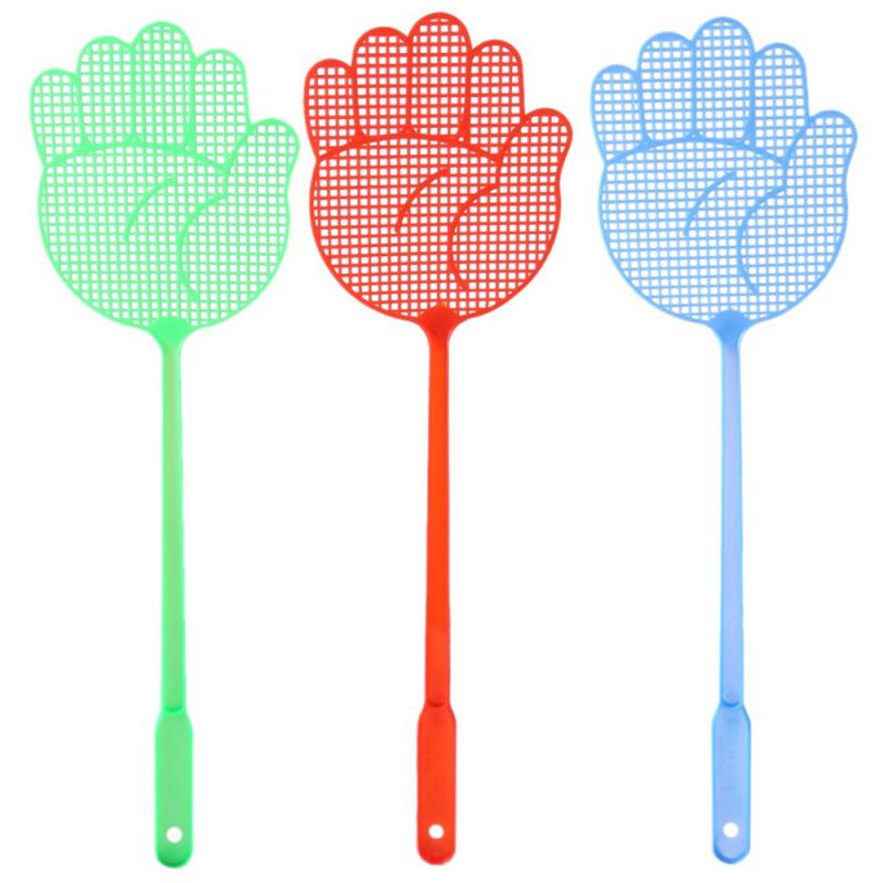 1PC Hand Palm Shaped Flyswatter Plastic Fly Swatters Mosquito Pest Control Insect Killer Home Kitchen Accessories Random Color