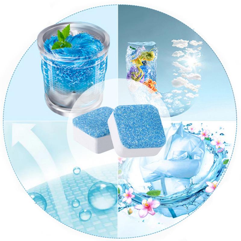 1PC Mini Washing Machine Cleaner Tablet Washer Cleaning Descaling Detergent Effervescent Tablet Cleaning Products Washer Cleaner