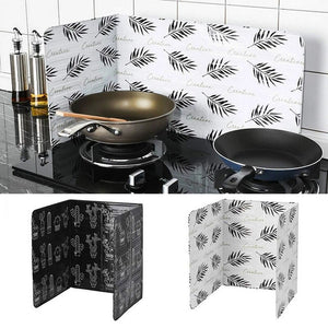 1PC Oil Splatter Screen Kitchen Gas Stove Baffle Plate Aluminum Foldable Gas Stove Oil Splash Protection Screen Kitchen Gadgets