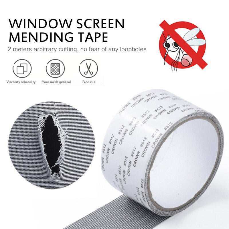 Anti Mosquito Fly Bug Window Net Self-adhesive Screen Repair Patch Tape Window Door Screen Home Net Mesh Broken Holes Repair