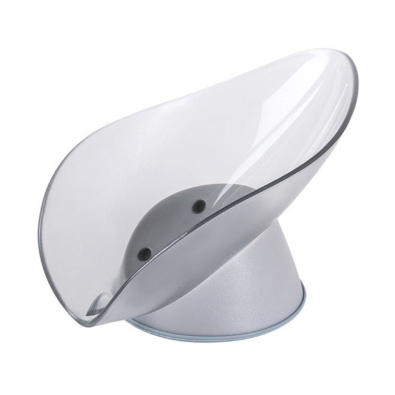 Leaf Shape Soap Box Drain Soap Holder Box Soap Dish Bathroom Shower Soap Holder Storage Plate Tray Bathroom Supplies Gadgets