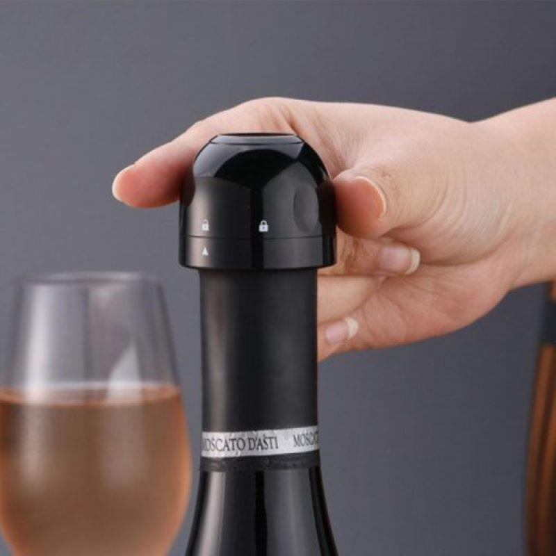 Leak-proof Champagne Sparkling Stopper Vacuum Wine Bottle Cap Stopper Silicone Sealed Bottle Cork Retain Freshness Wine Plug