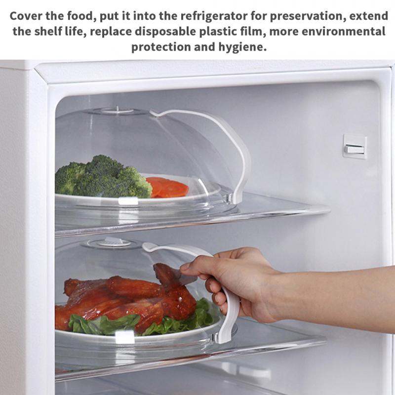 Microwave Oven Sealing Cover Heating Cover Anti-Sputtering Cover With Handle Reusable Airtight Microwave Splash-proof Food Cover