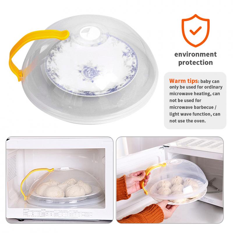 Microwave Oven Sealing Cover Heating Cover Anti-Sputtering Cover With Handle Reusable Airtight Microwave Splash-proof Food Cover