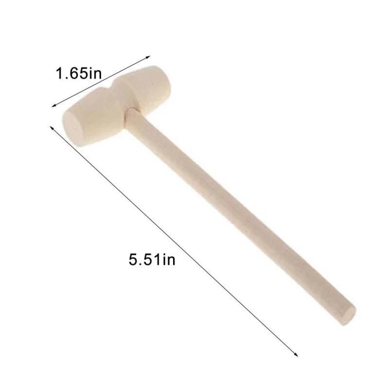 Mini Wooden Hammer Wood Mallets For Seafood Lobster Crab Leather Jewelry Crafts Wood Craft Chocolate Crushing Hammer Tools