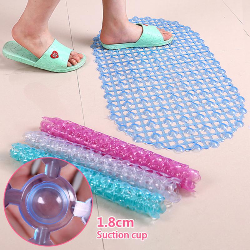 PVC Bath Rug Oval Water Drop Bathroom Tub Non-slip Mat Bath Oval Bedroom Floor Shower Mat Absorbent Carpet Four-color Choice