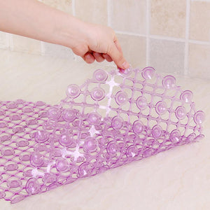 PVC Bath Rug Oval Water Drop Bathroom Tub Non-slip Mat Bath Oval Bedroom Floor Shower Mat Absorbent Carpet Four-color Choice