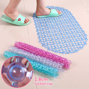 PVC Bath Rug Oval Water Drop Bathroom Tub Non-slip Mat Bath Oval Bedroom Floor Shower Mat Absorbent Carpet Four-color Choice