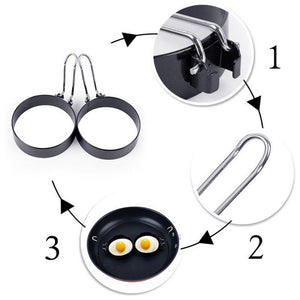 Stainless Steel Fried Egg Round Shaper Nonstick Omelette Pancake Maker Egg Mold Boiler Kitchen Tools Cooking Baking Accessories