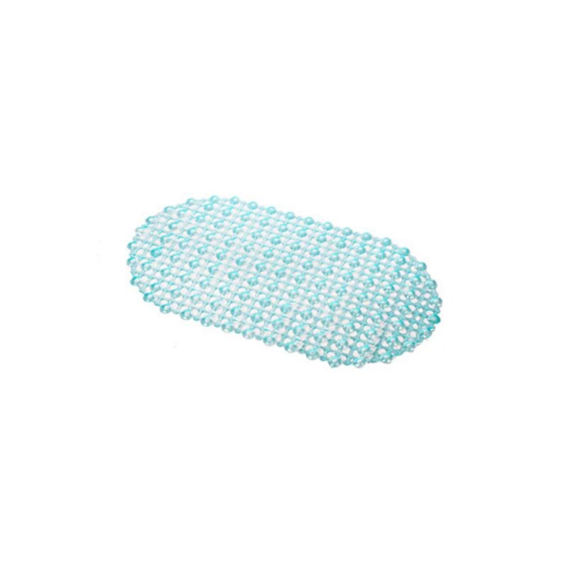 Tub Bath Shower Rug PVC Anti-Slip Anti-Mildew Bath Clear Bubble Mat With Sucker Bathtub Safety Shower Soft Massage Floor Pad